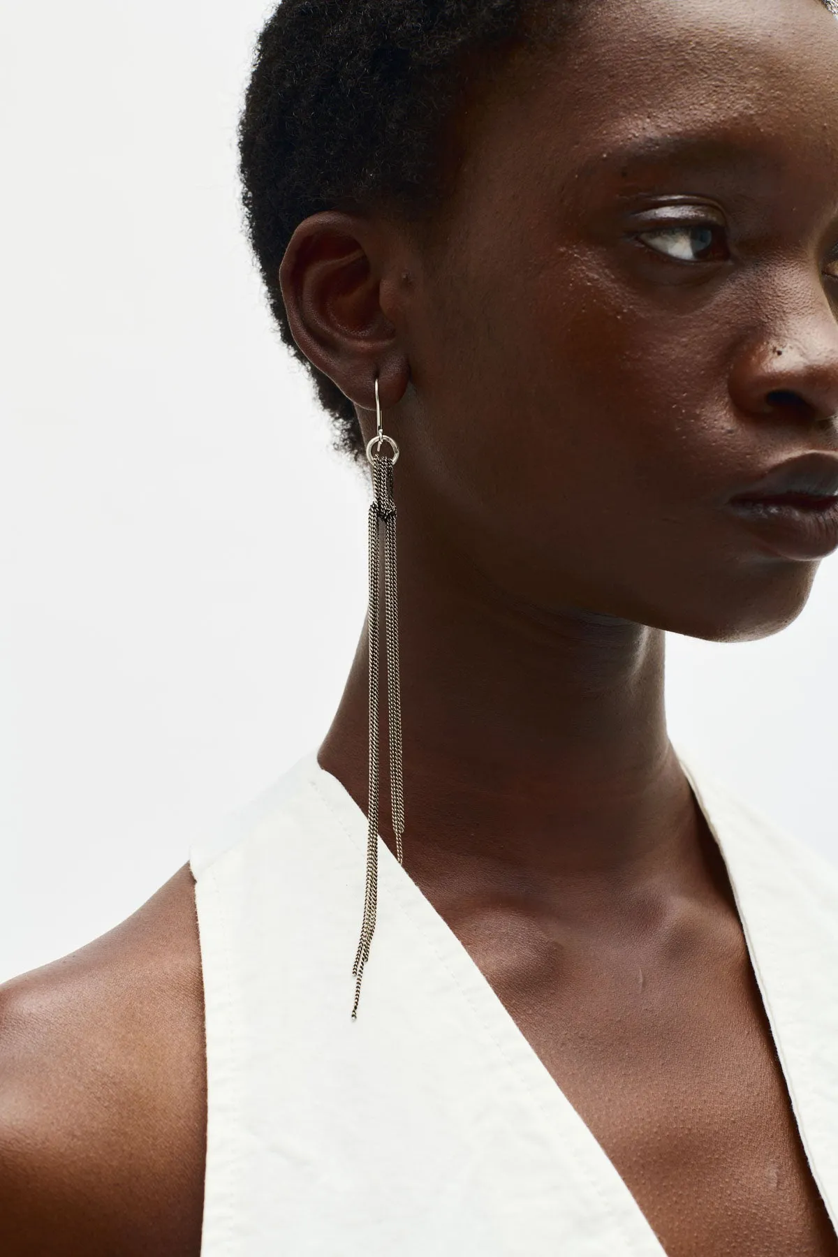 Wivi Knottassel Earrings sold by Ann Demeulemeester product image thumbnail 3