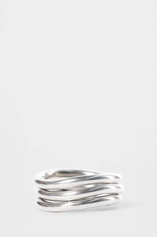 Oliva 3 Piece Ring Set sold by Ann Demeulemeester