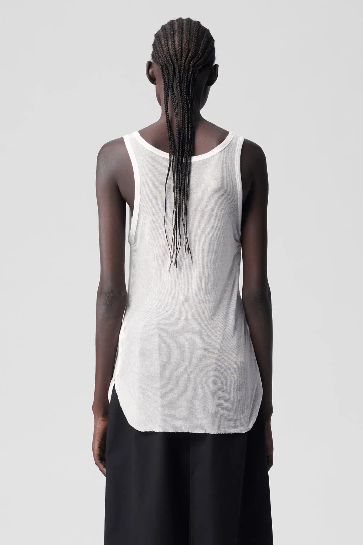Mara Wrinkled Cropped Tank Top sold by Ann Demeulemeester product image thumbnail 3