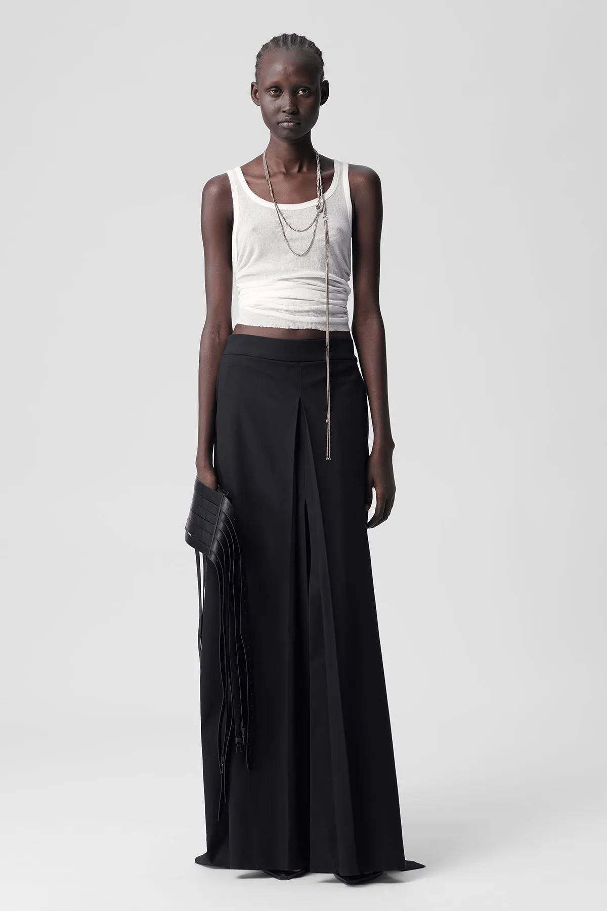 Mara Wrinkled Cropped Tank Top sold by Ann Demeulemeester product image thumbnail 4