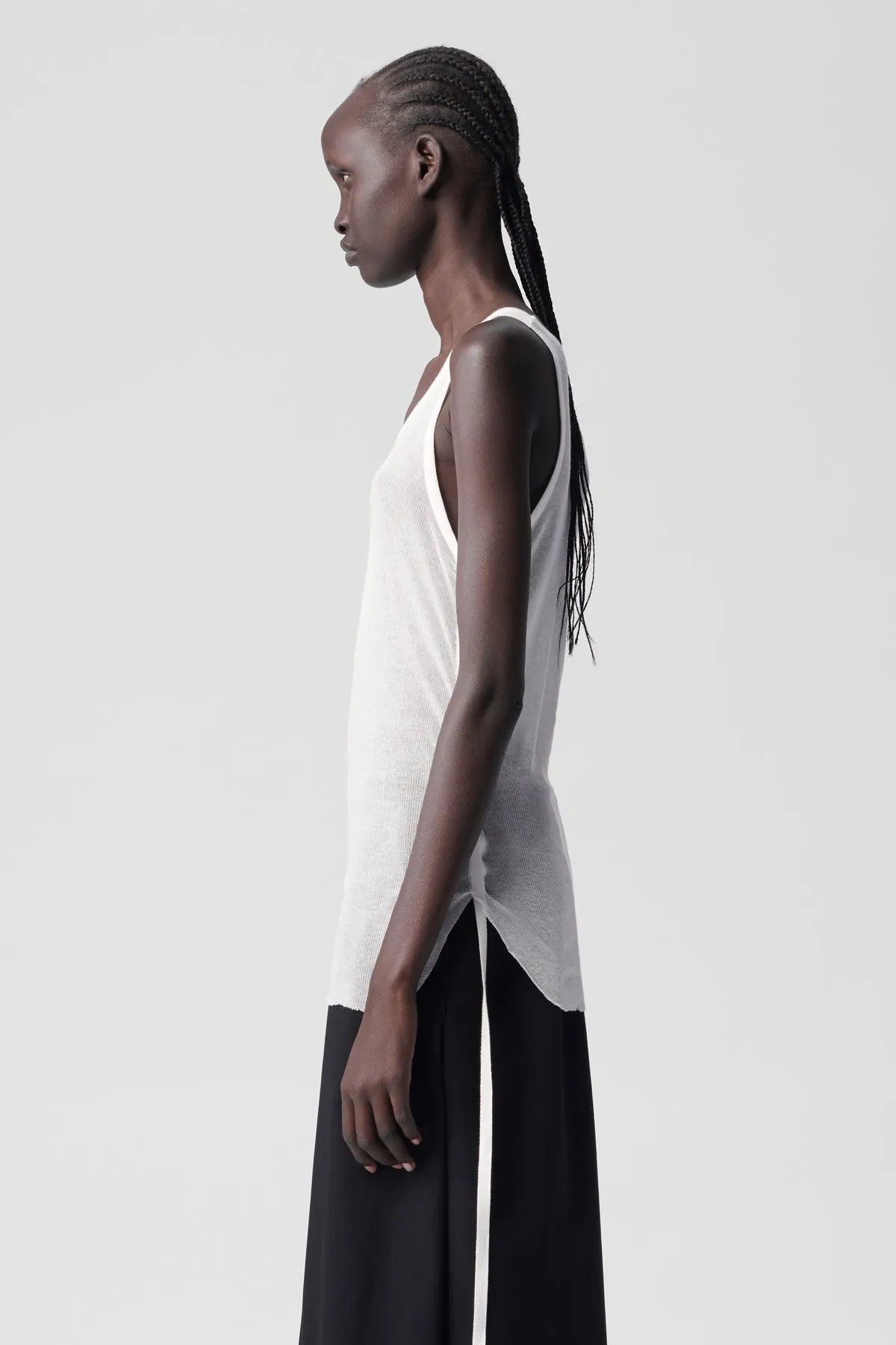 Mara Wrinkled Cropped Tank Top sold by Ann Demeulemeester product image thumbnail 2