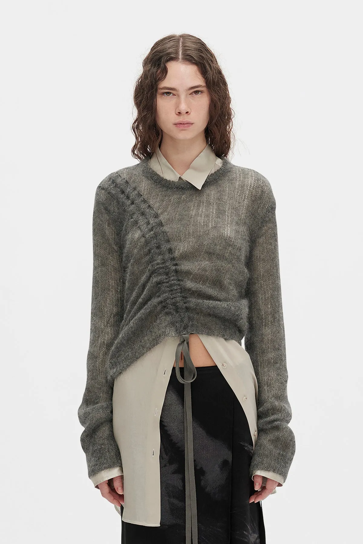 Zinaida Drawstring Sweater sold by Ann Demeulemeester product image thumbnail 2