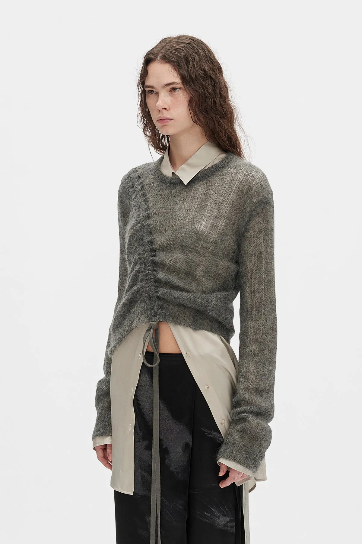 Zinaida Drawstring Sweater sold by Ann Demeulemeester product image thumbnail 3