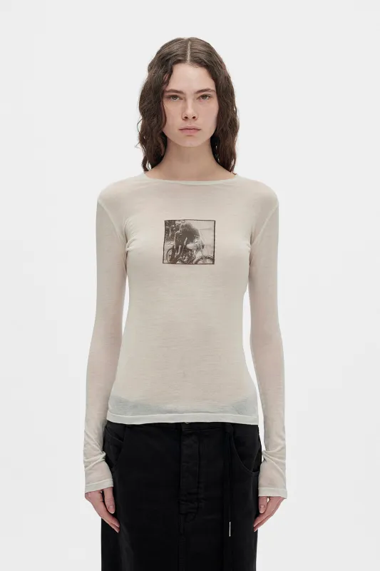 Fiene ''Bikers Kiss'' Long sleeve T-Shirt sold by Ann Demeulemeester