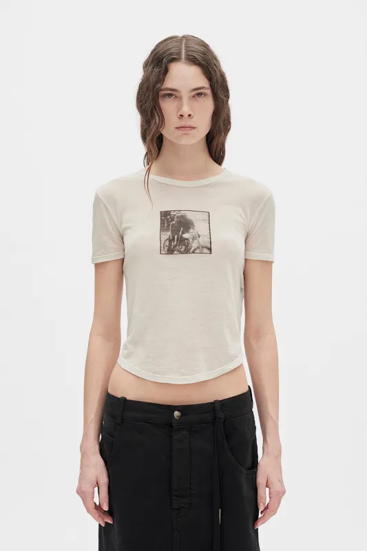 Floor ''Bikers Kiss'' Micro T-Shirt made by Ann Demeulemeester