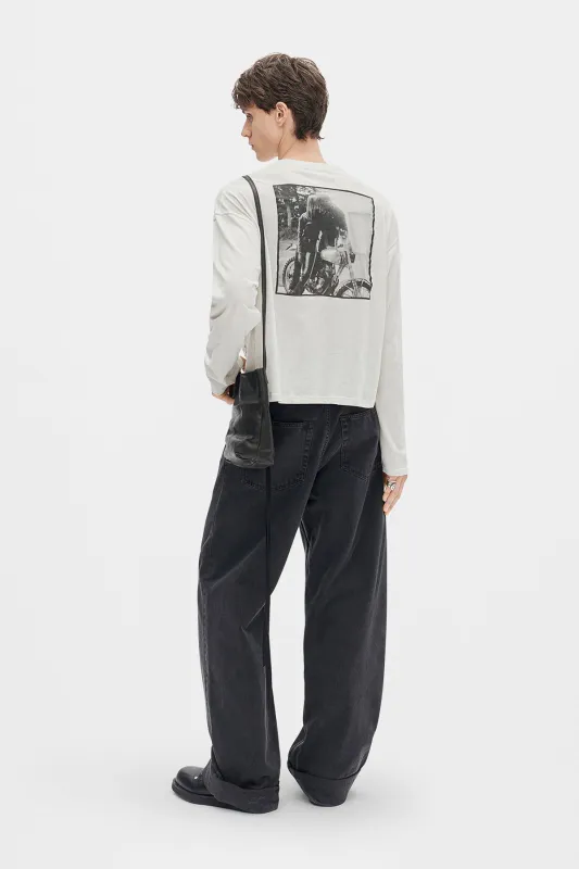 Emil ''Bike'' Print Long Sleeve T-Shirt sold by Ann Demeulemeester