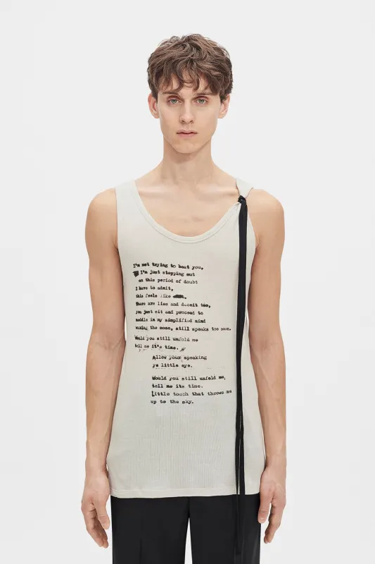 Seva ''Script'' Tank Top sold by Ann Demeulemeester