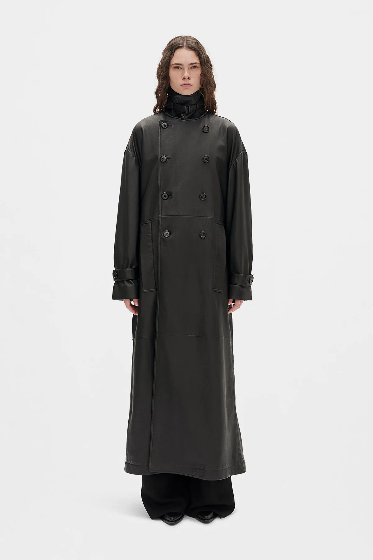 Ansa Double-Breasted Trench Coat sold by Ann Demeulemeester