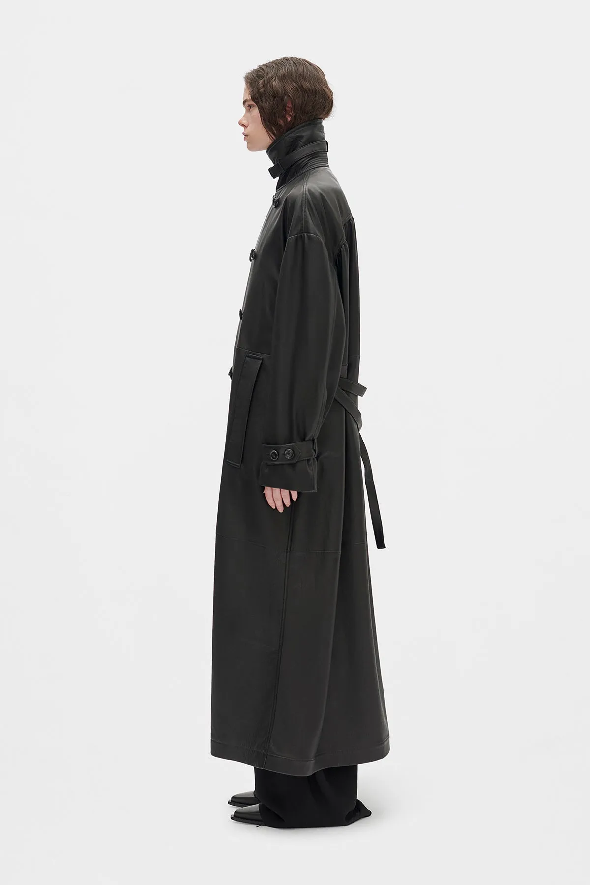 Ansa Double-Breasted Trench Coat sold by Ann Demeulemeester product image thumbnail 2