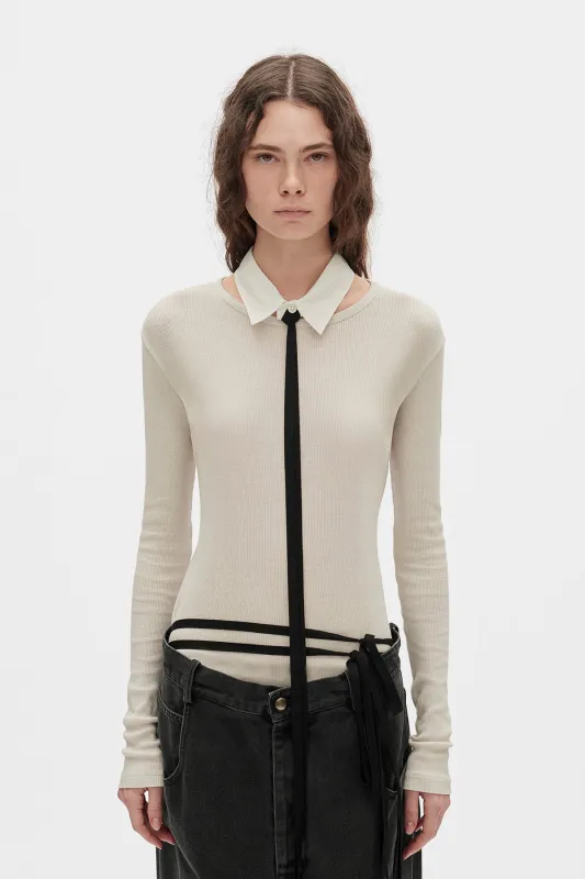 Adela Shirt Collar made by Ann Demeulemeester