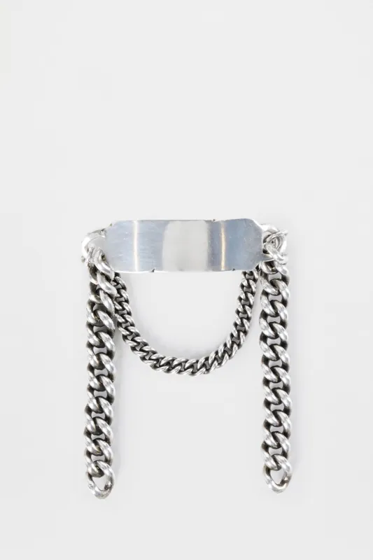 Naomi Qoute Chain Brooch made by Ann Demeulemeester