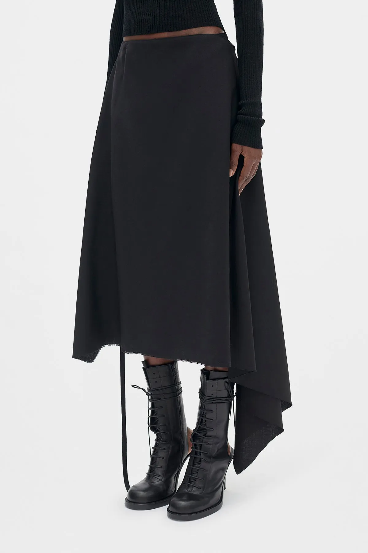 Ylva Midi Wrap Skirt sold by Ann Demeulemeester product image thumbnail 2