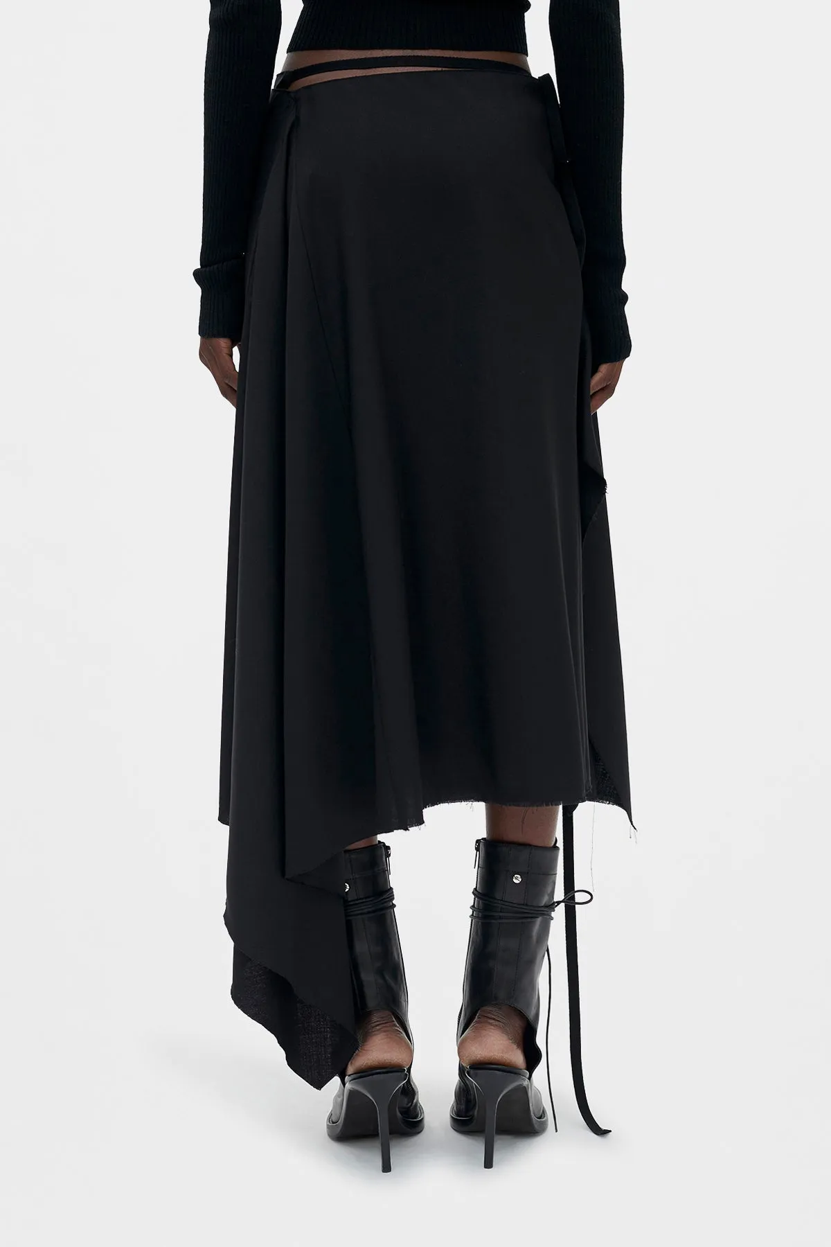 Ylva Midi Wrap Skirt sold by Ann Demeulemeester product image thumbnail 3