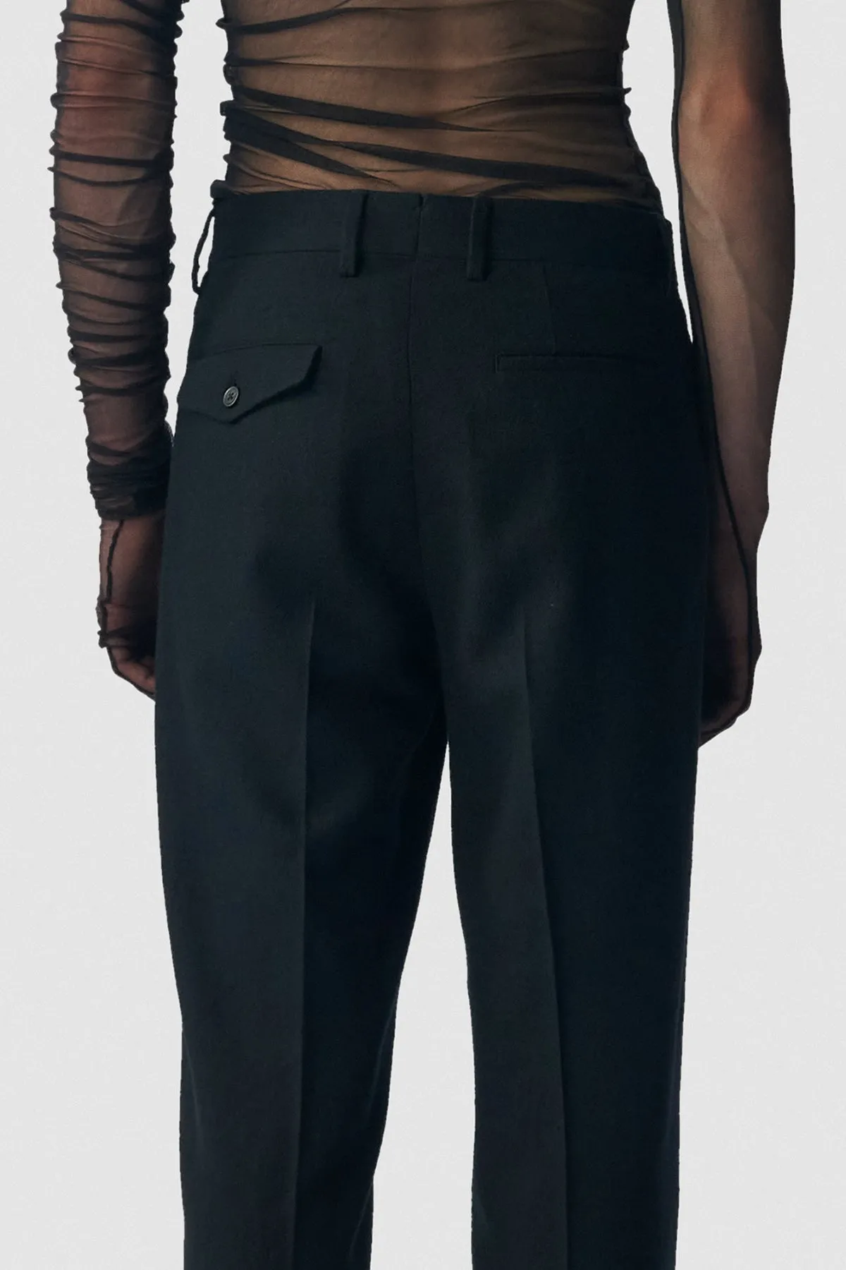 Gaspar Flared Leg Comfort Trousers sold by Ann Demeulemeester product image thumbnail 5