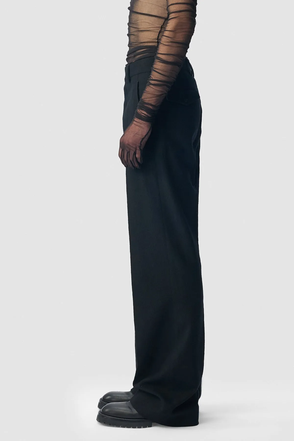 Gaspar Flared Leg Comfort Trousers sold by Ann Demeulemeester product image thumbnail 2