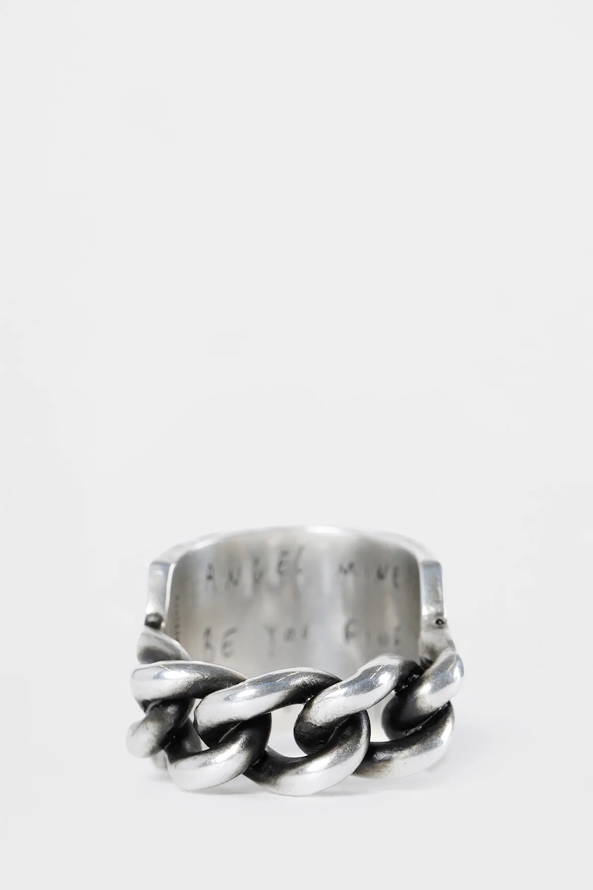Ire Quote Chain Ring sold by Ann Demeulemeester product image thumbnail 2