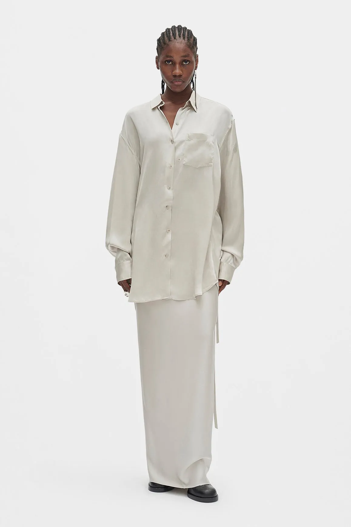 Eveline Long Bias Skirt sold by Ann Demeulemeester product image thumbnail 4