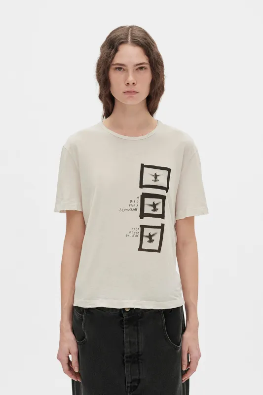 Fanie ''Doves'' Print T-Shirt sold by Ann Demeulemeester