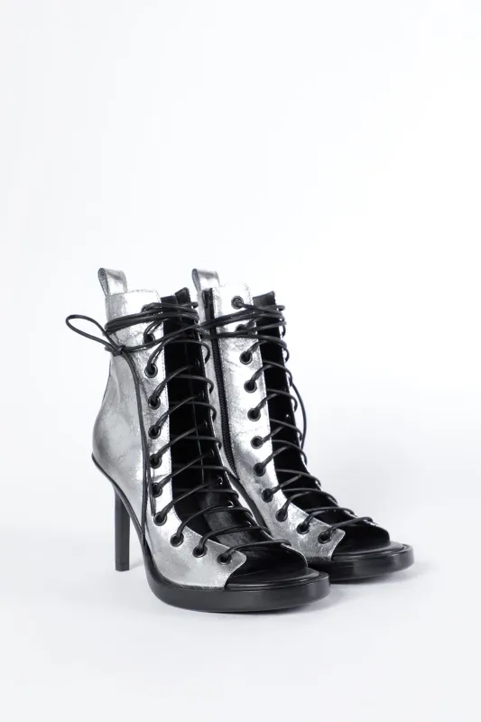 Hilla Chunky Pointed Heeled Ankle Boots sold by Ann Demeulemeester