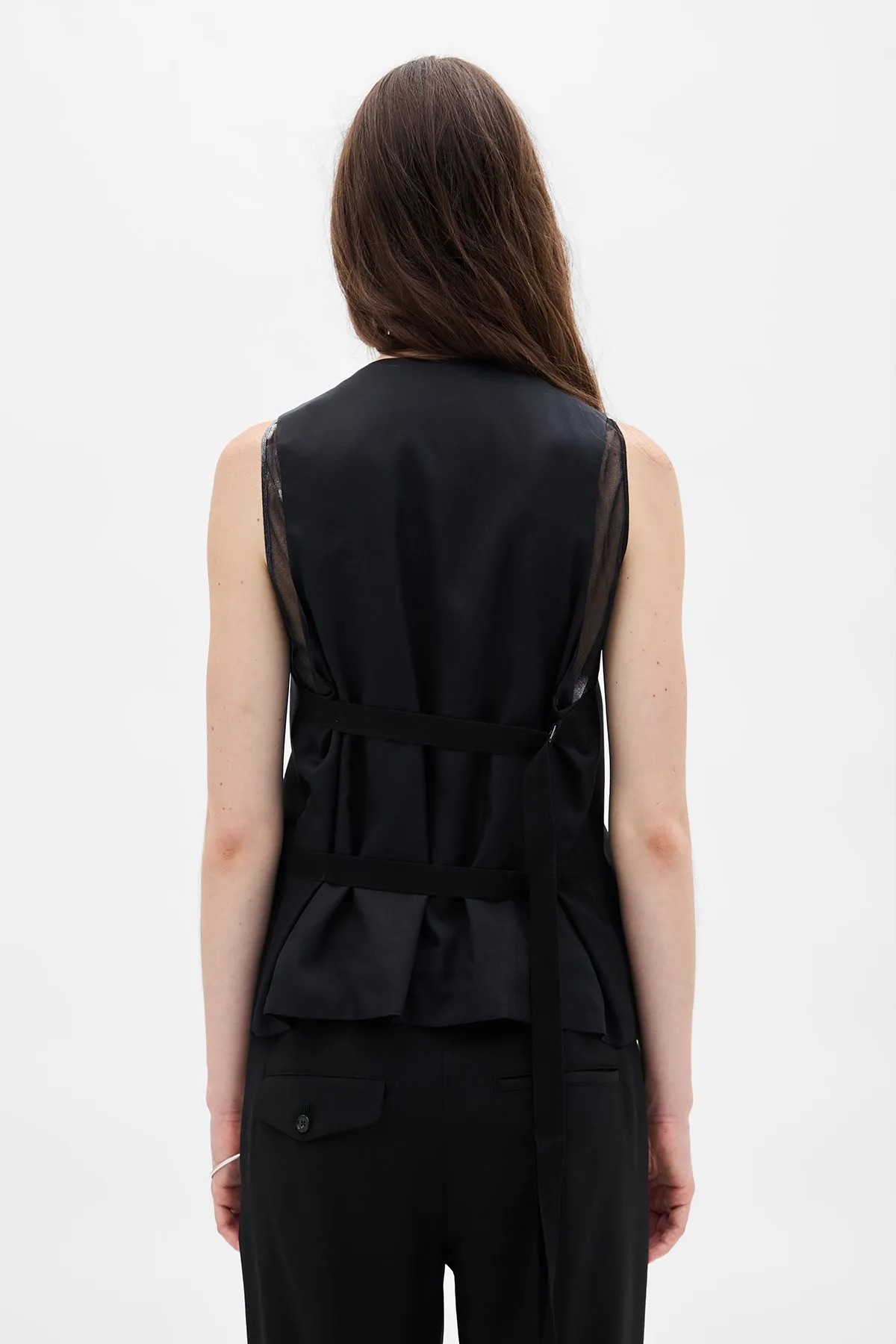 Charlotte Classic Waistcoat sold by Ann Demeulemeester product image thumbnail 3