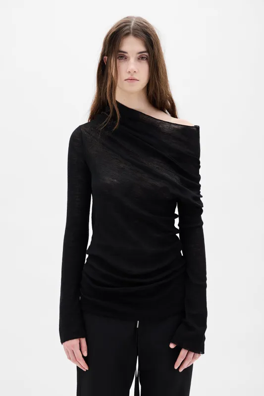 TIzziana Knitted Long Sleeve Top sold by Ann Demeulemeester