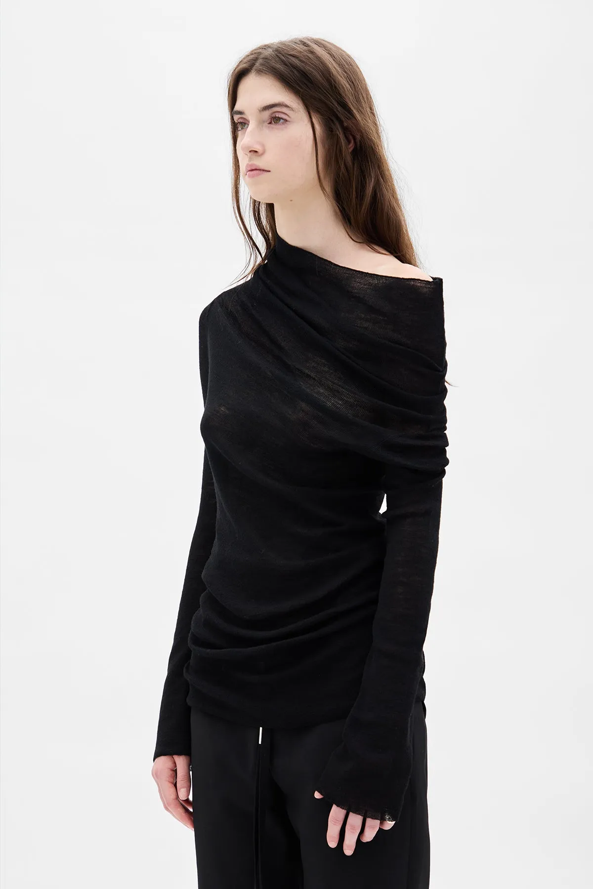 TIzziana Knitted Long Sleeve Top sold by Ann Demeulemeester product image thumbnail 2