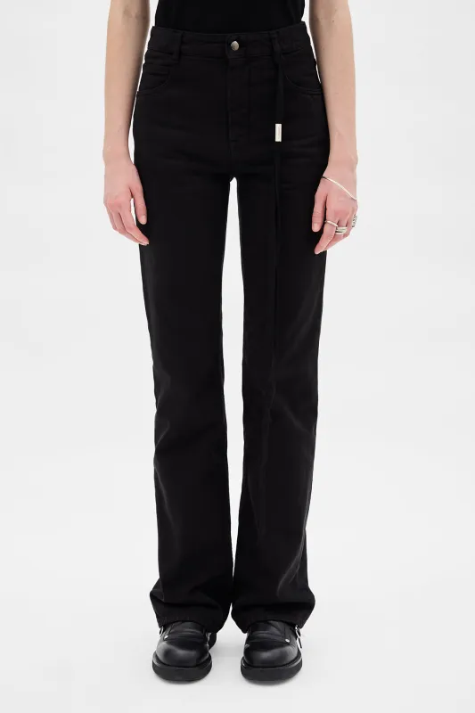 Ona 5 Pocket Flared Trousers sold by Ann Demeulemeester