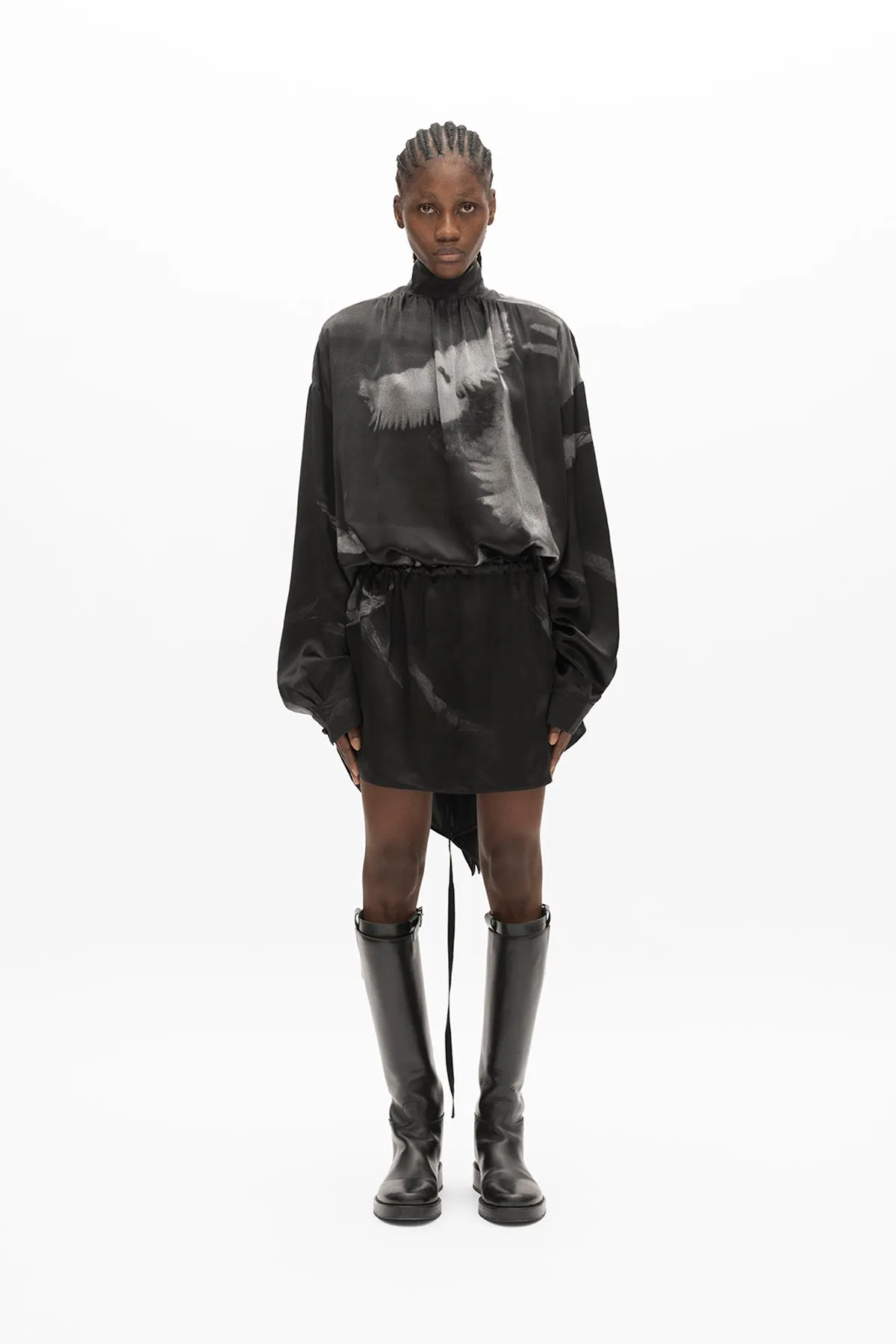Yveta Long Sleeve Mini Dress sold by Ann Demeulemeester product image thumbnail 3