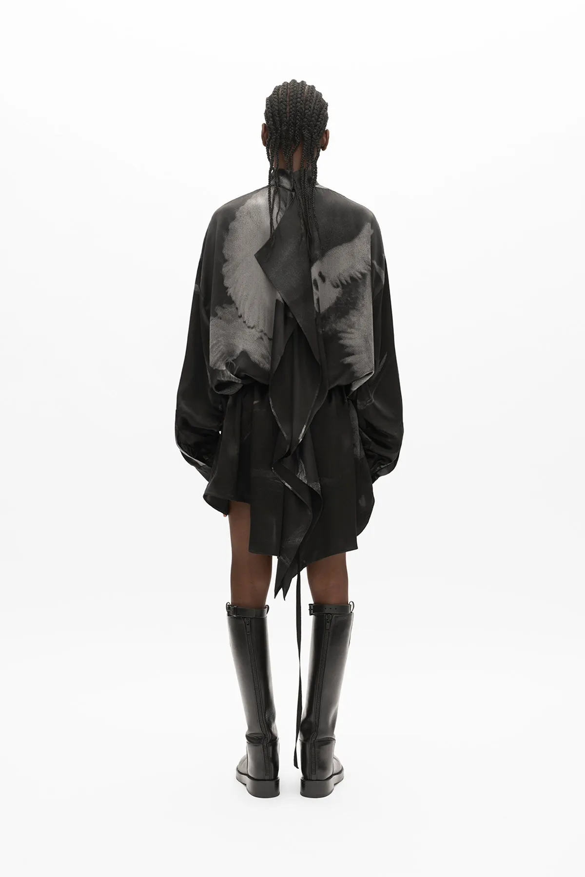Yveta Long Sleeve Mini Dress sold by Ann Demeulemeester product image thumbnail 4