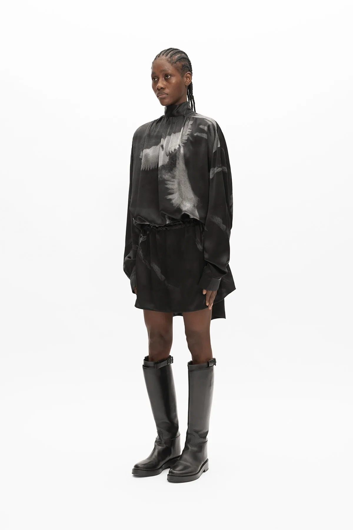 Yveta Long Sleeve Mini Dress sold by Ann Demeulemeester product image thumbnail 2