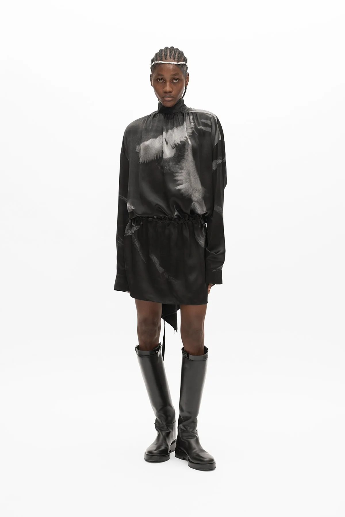 Yveta Long Sleeve Mini Dress sold by Ann Demeulemeester