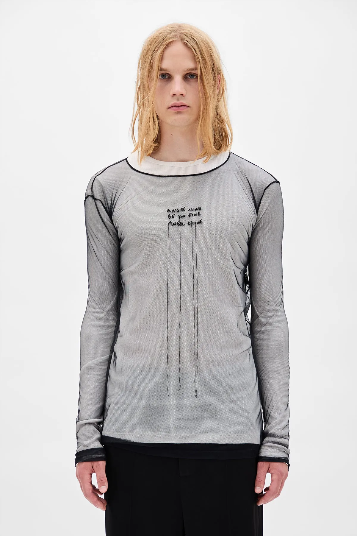 ''Angel Divine'' Long Sleeve T-Shirt sold by Ann Demeulemeester