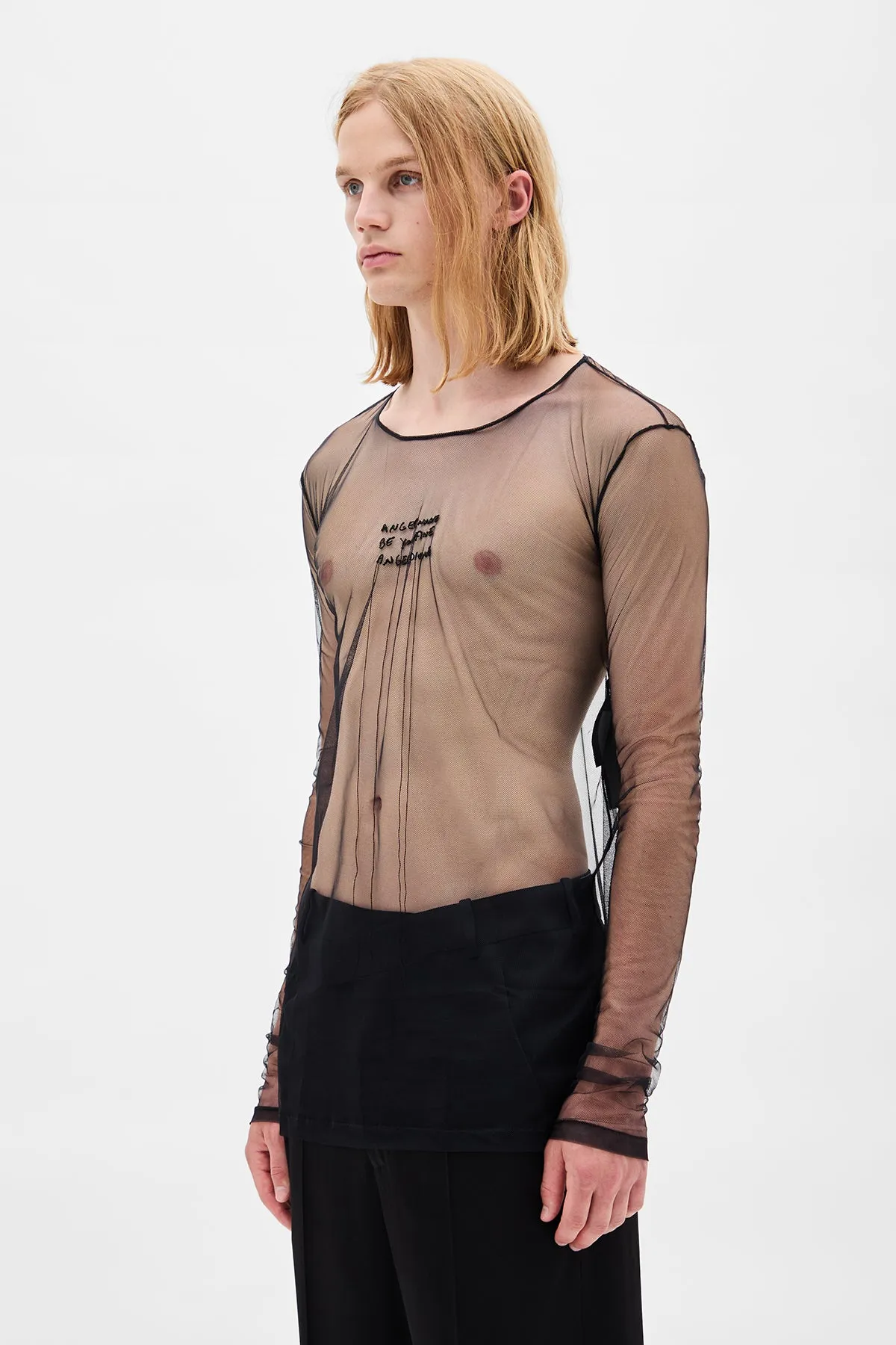 ''Angel Divine'' Long Sleeve T-Shirt sold by Ann Demeulemeester product image thumbnail 5