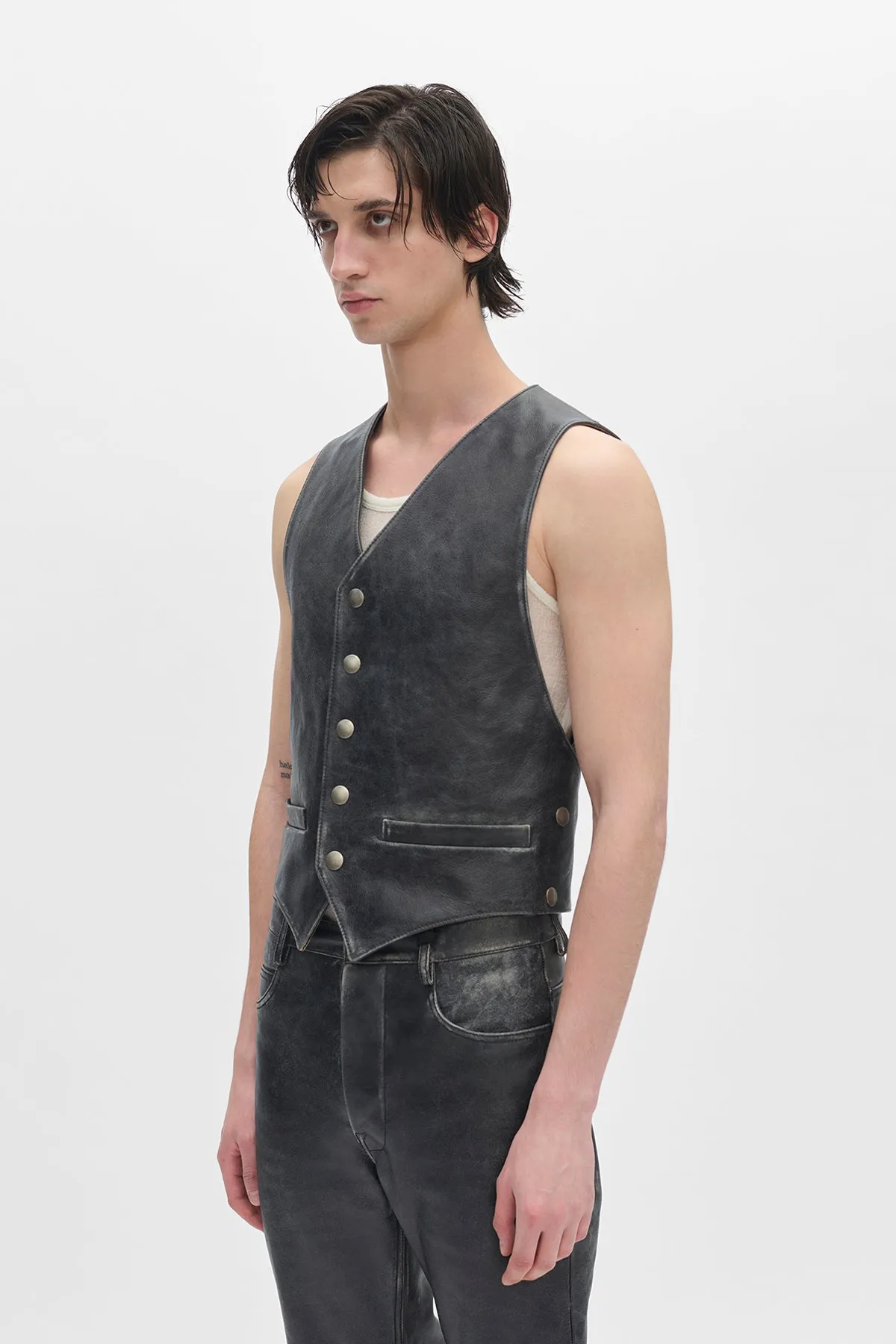 Albien Classic Waistcoat sold by Ann Demeulemeester product image thumbnail 2