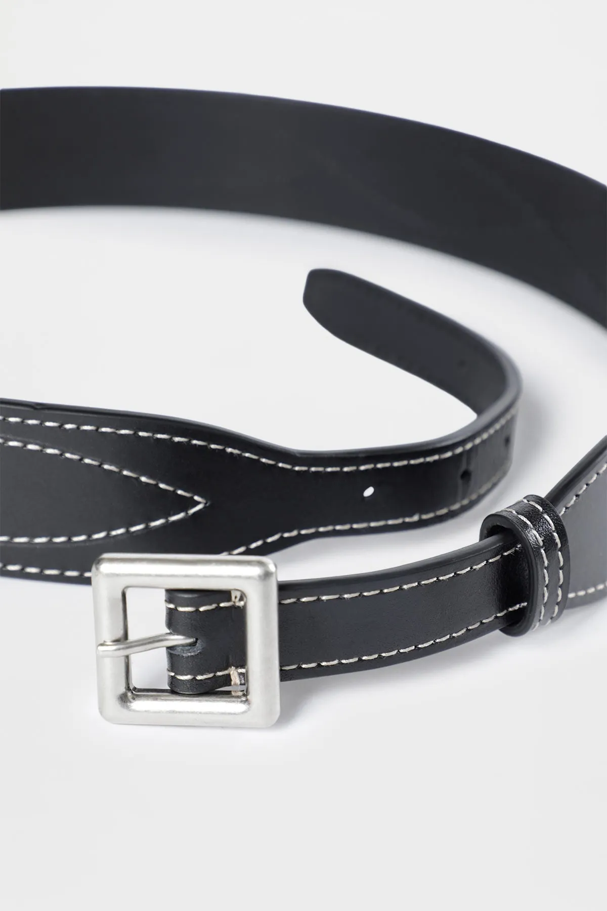 Geka Cowboy Stiched Belt sold by Ann Demeulemeester product image thumbnail 3