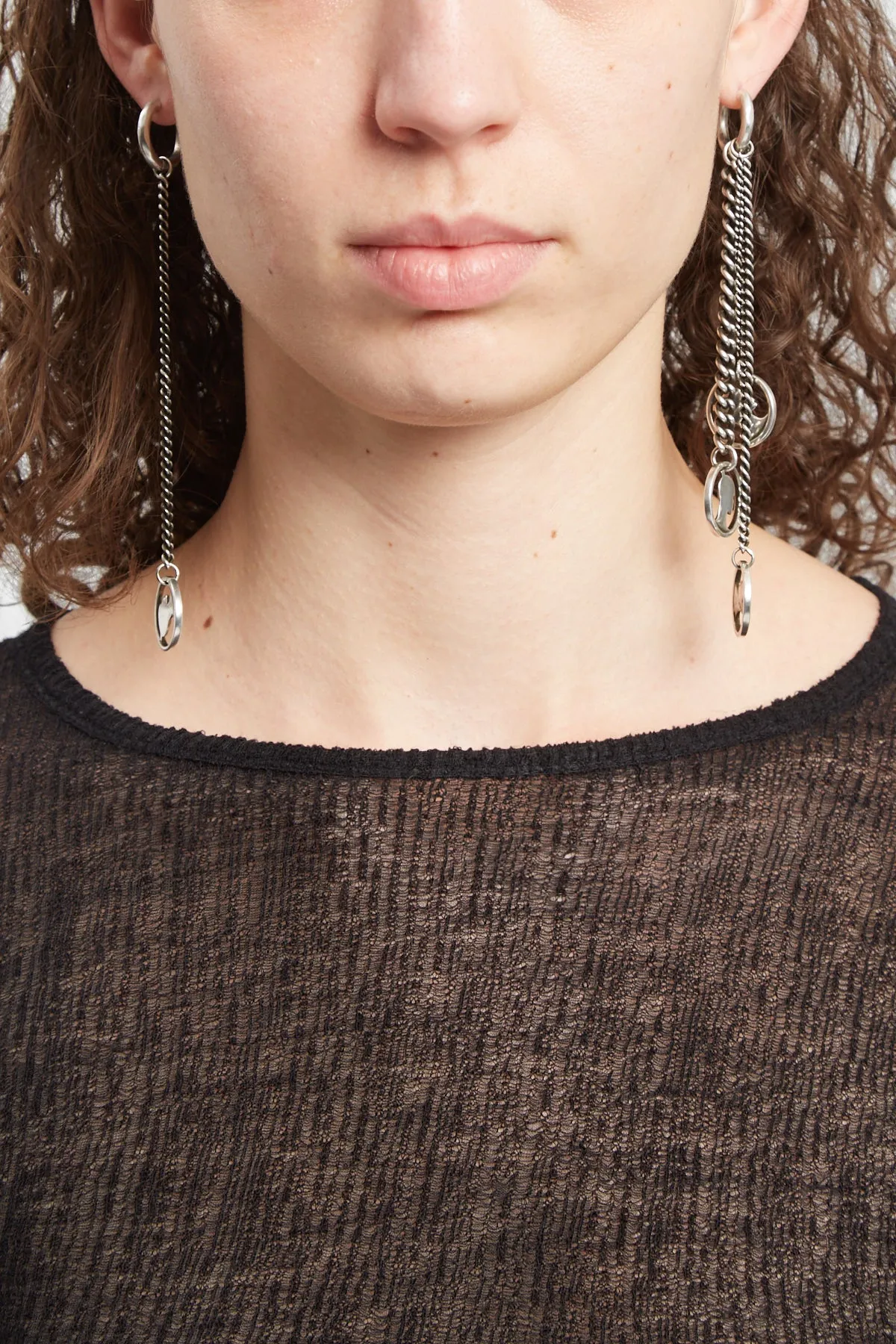 Ebby Coin Signet Earrings sold by Ann Demeulemeester product image thumbnail 5