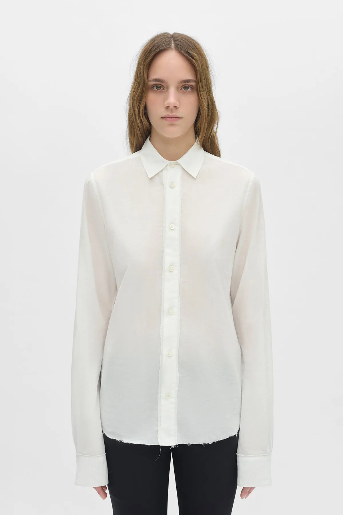 Liek Classic Shirt With Raw Edges sold by Ann Demeulemeester