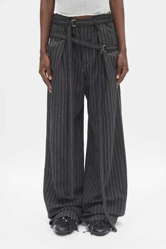 Jilleke High Comfort Double Belted Trousers sold by Ann Demeulemeester