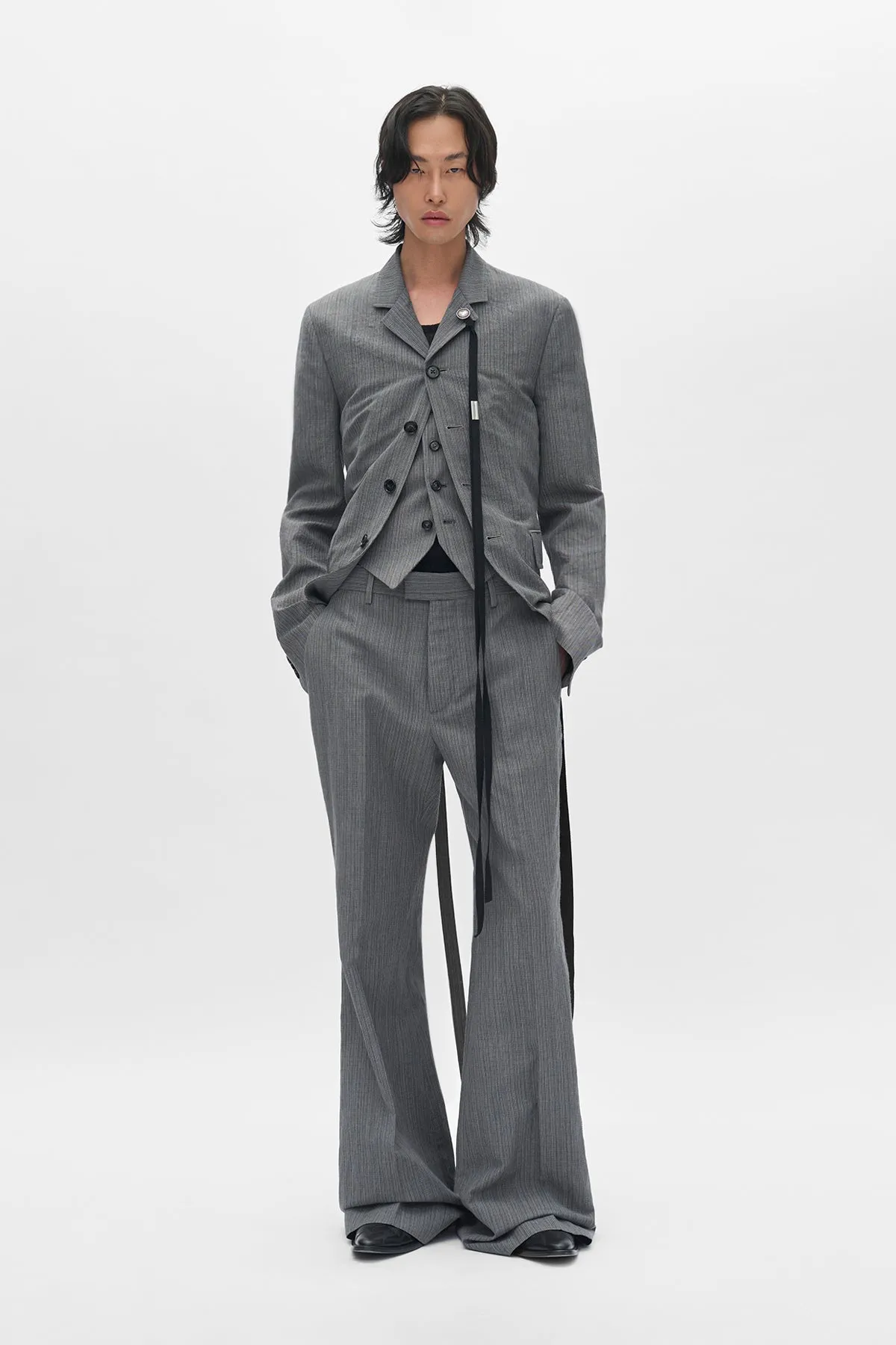 Marcelino Comfort Trousers with Metal Buckle Belt sold by Ann Demeulemeester product image thumbnail 4