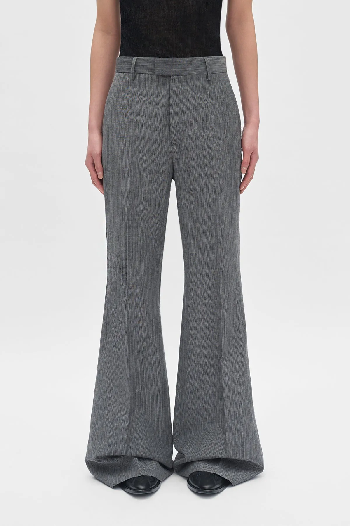 Marcelino Comfort Trousers with Metal Buckle Belt sold by Ann Demeulemeester
