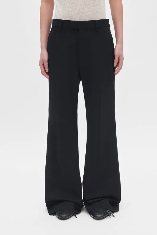 Leek Relaxed Bootcut Trousers sold by Ann Demeulemeester