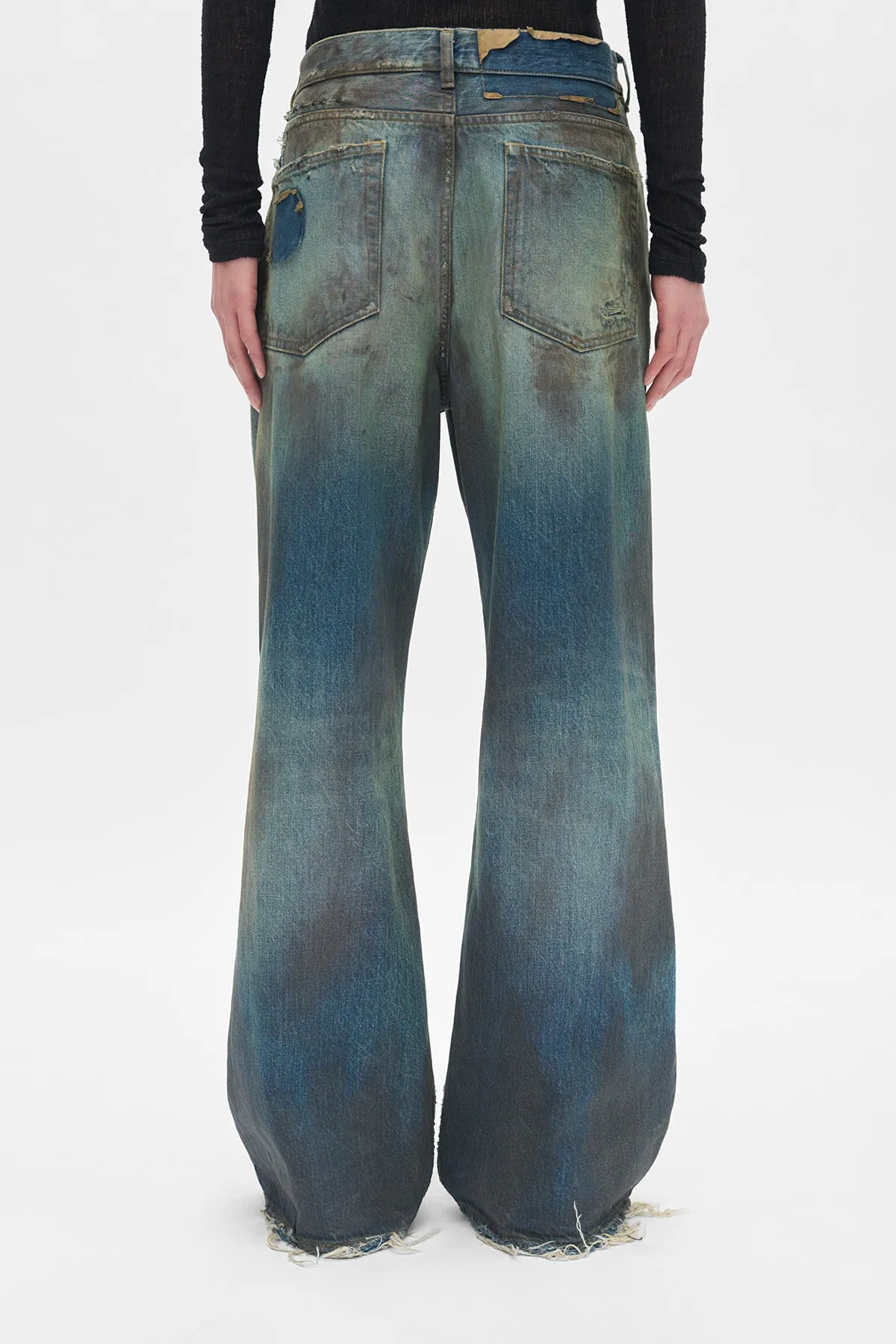 Genoveva 5-Pockets Relaxed Flared Trousers sold by Ann Demeulemeester product image thumbnail 2