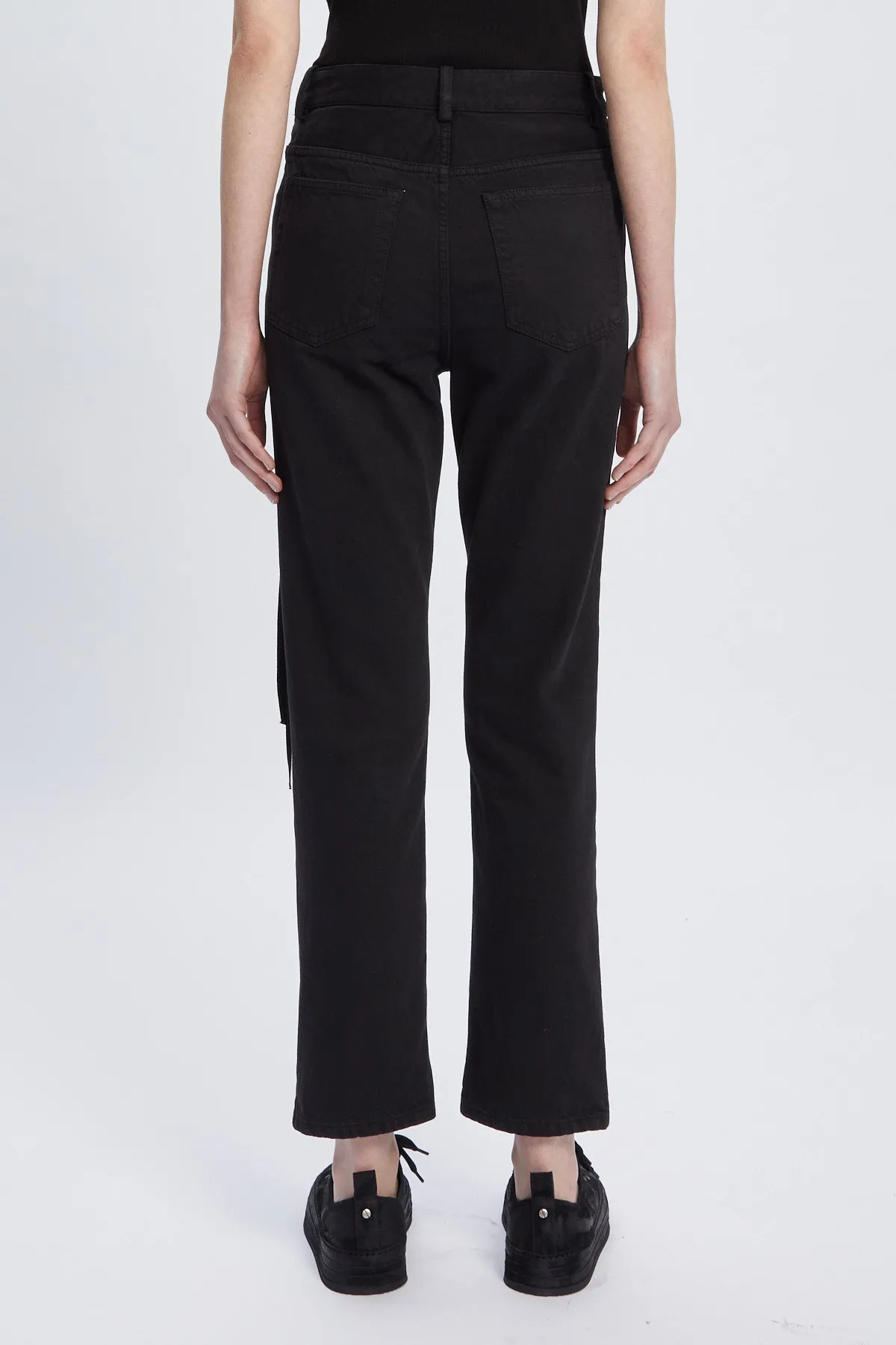 Herme 5 Pockets Slim Fit Cropped Trousers sold by Ann Demeulemeester product image thumbnail 3