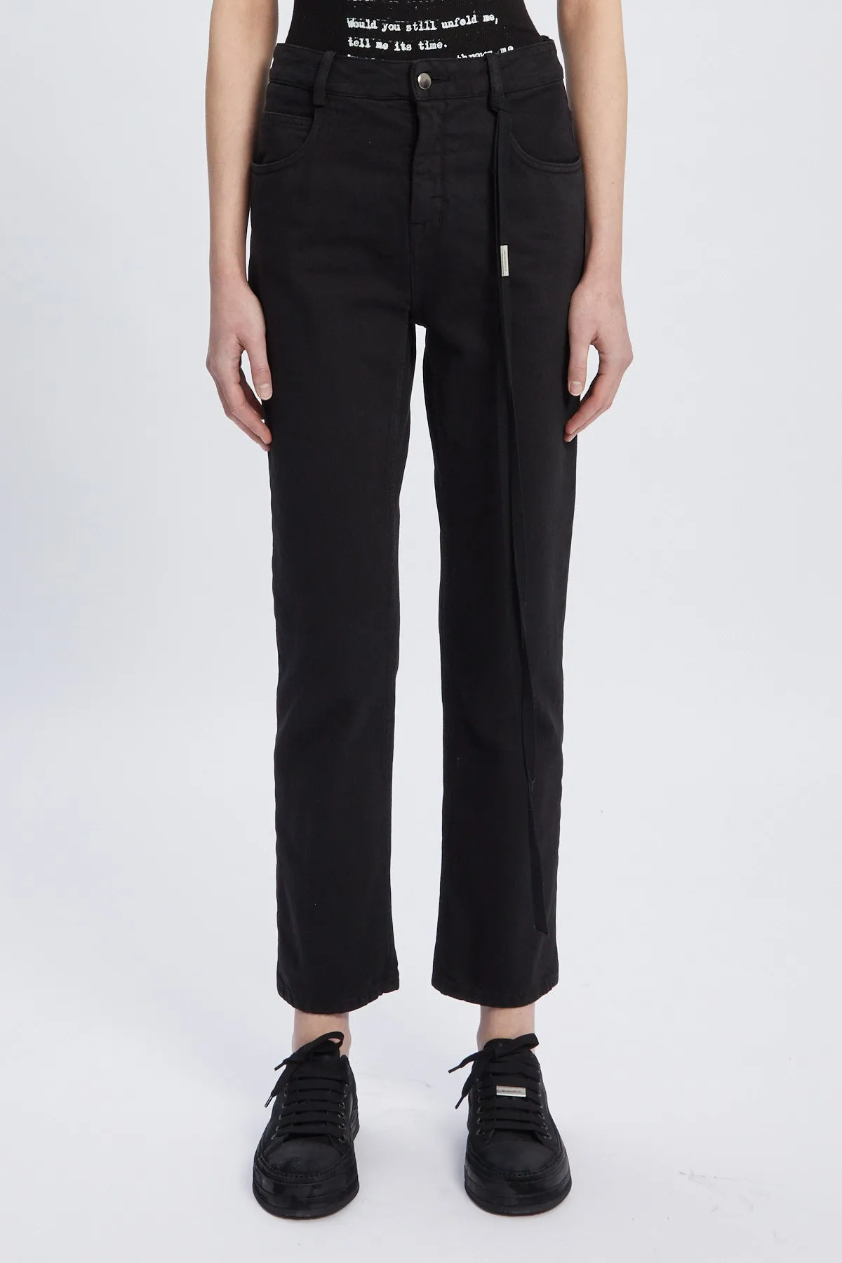 Herme 5 Pockets Slim Fit Cropped Trousers sold by Ann Demeulemeester