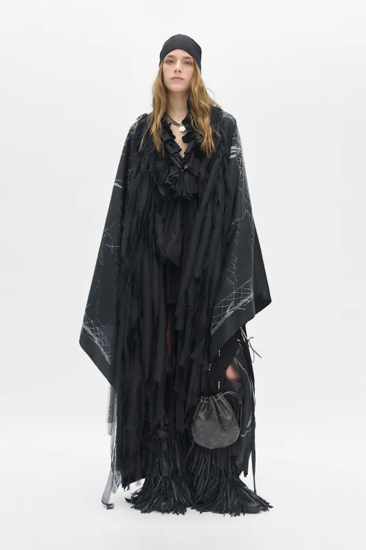 Fora Macrame Embroidery Robe made by Ann Demeulemeester