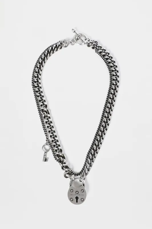 Otta Padlock Necklace made by Ann Demeulemeester