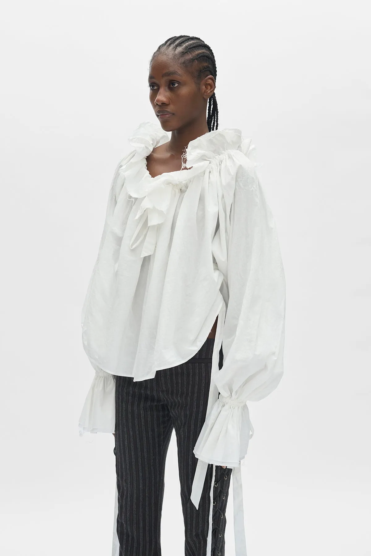 Stee Ruffled Top sold by Ann Demeulemeester product image thumbnail 2