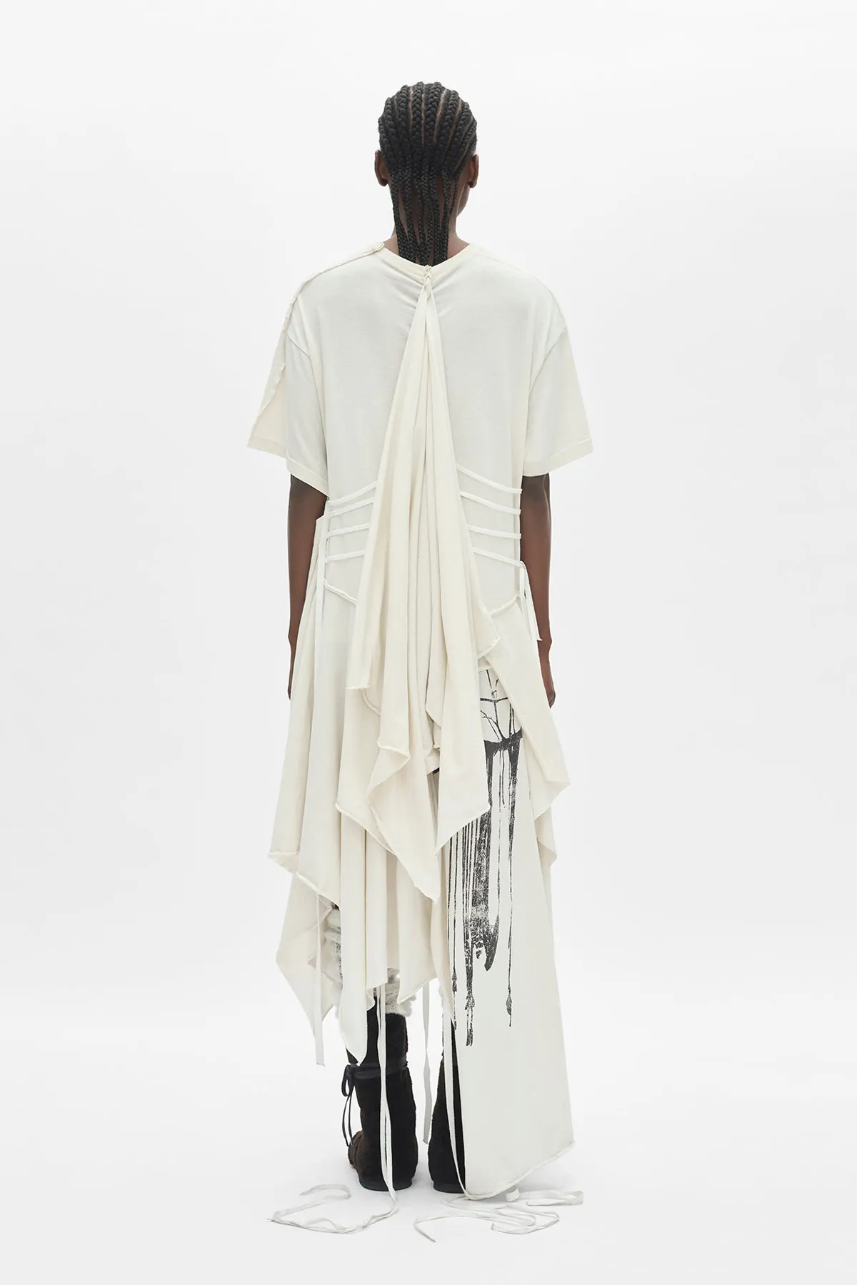 Guusta Long Deconstructed Dress sold by Ann Demeulemeester product image thumbnail 3