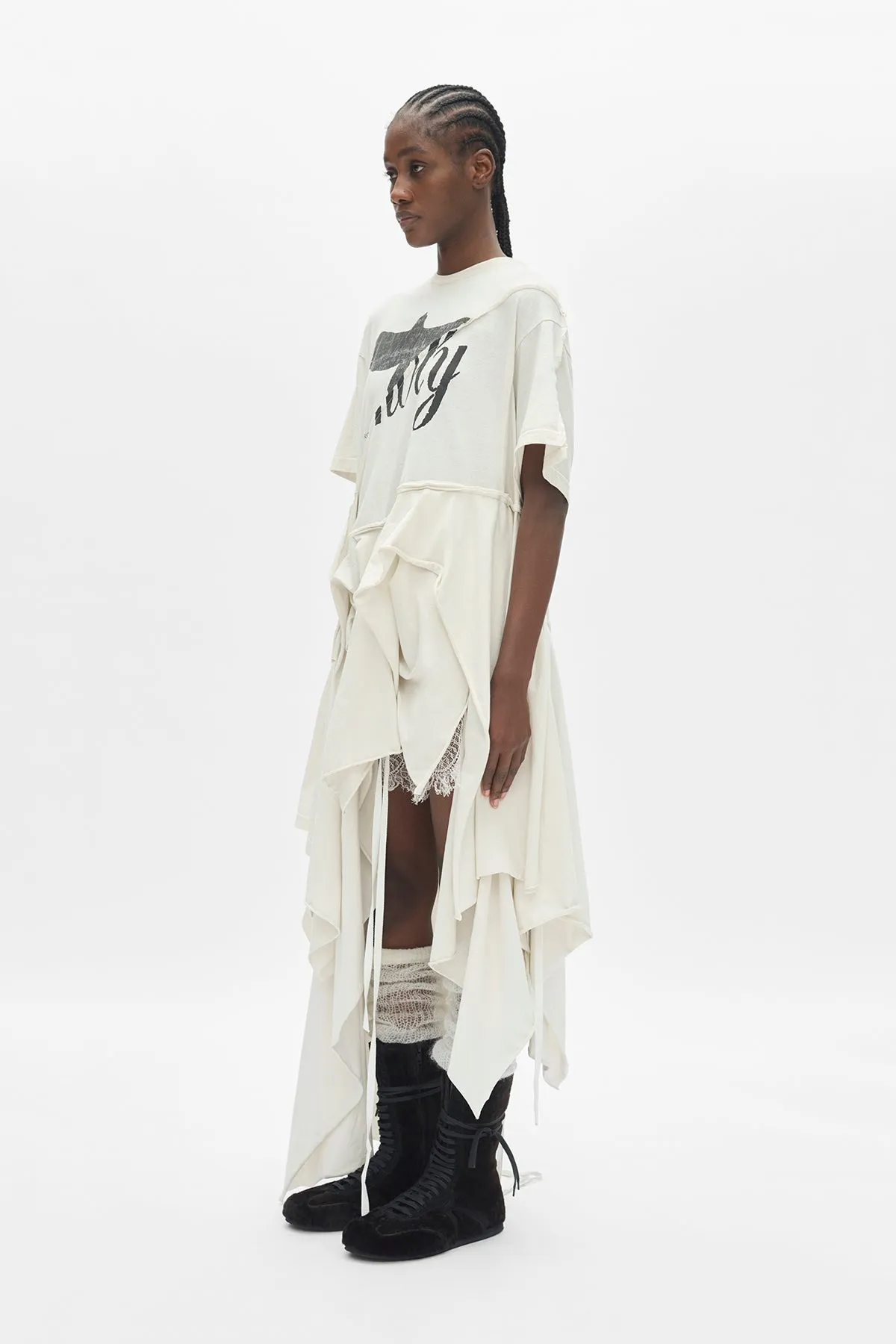 Guusta Long Deconstructed Dress sold by Ann Demeulemeester product image thumbnail 2