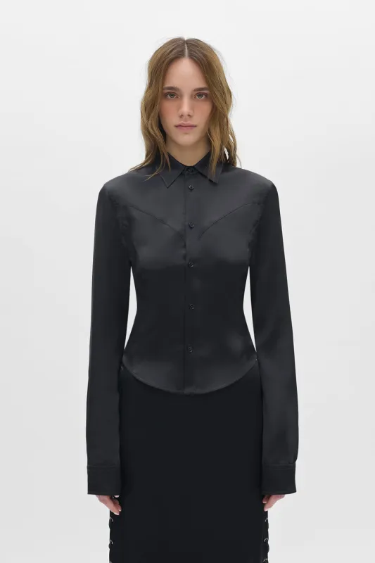 Drika Fitted Shirt with Western Cut made by Ann Demeulemeester